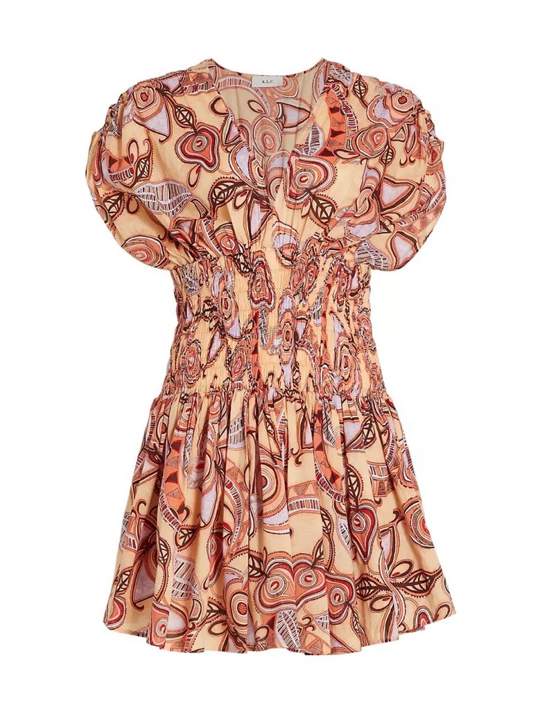 Nwot A.L.C. Luna Smocked Mini Sundress Size 4